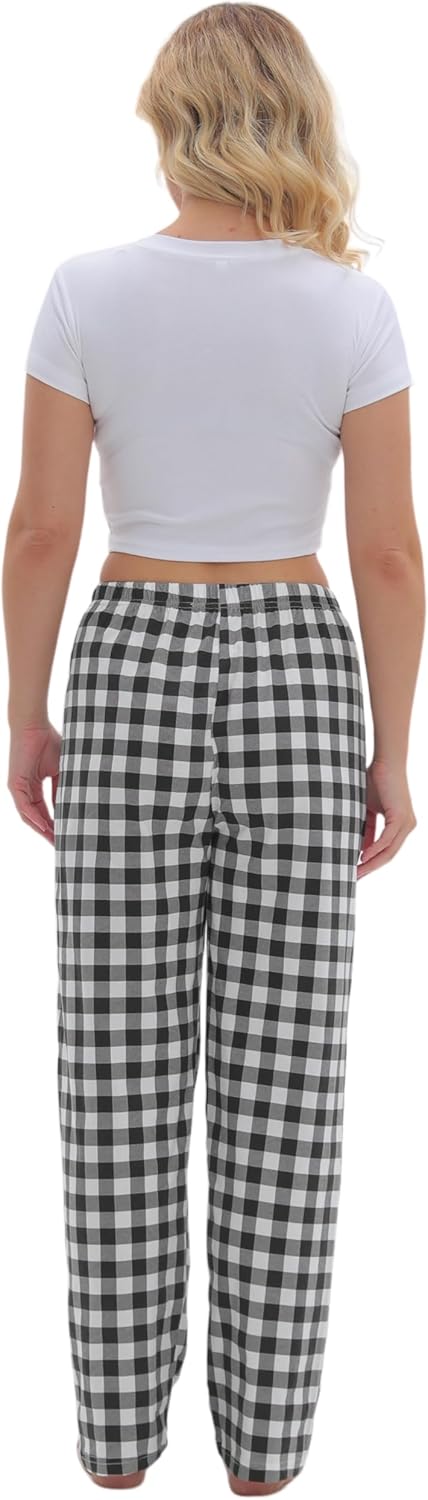 SAMGU Women's Pajama Pants, Soft Cotton Sleep Lounge Pants, Comfy Homewear pjs, Elatic Waist Pajama Bottom Pants for Women - Image 4