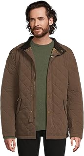 Barbour Men's Shoveler Quilted Jacket, Dark Olive
