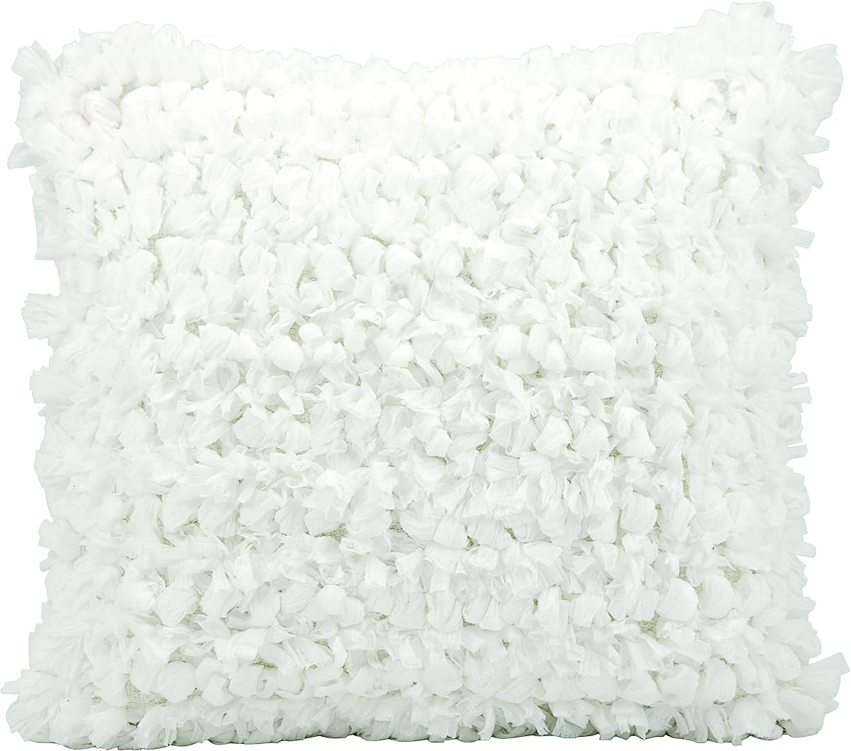 Mina Victory Mina Victory Dl658 Almohada decorativa blanca de Nourison, 20.0 x 20.0 in