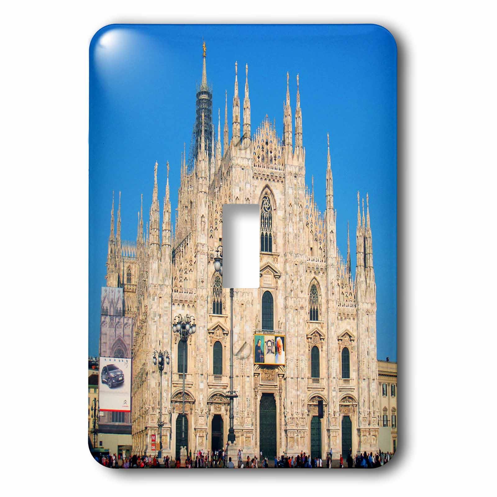 Milan interrupteur à bascule bleu 3dRose LSP_66296_1 plaque murale électrique design
