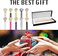 Vista 6 de Bolígrafos de diamantes con cristal personalizado dorado personalizado con nombre grabado a granel bolígrafos de metal personalizados bolígrafos