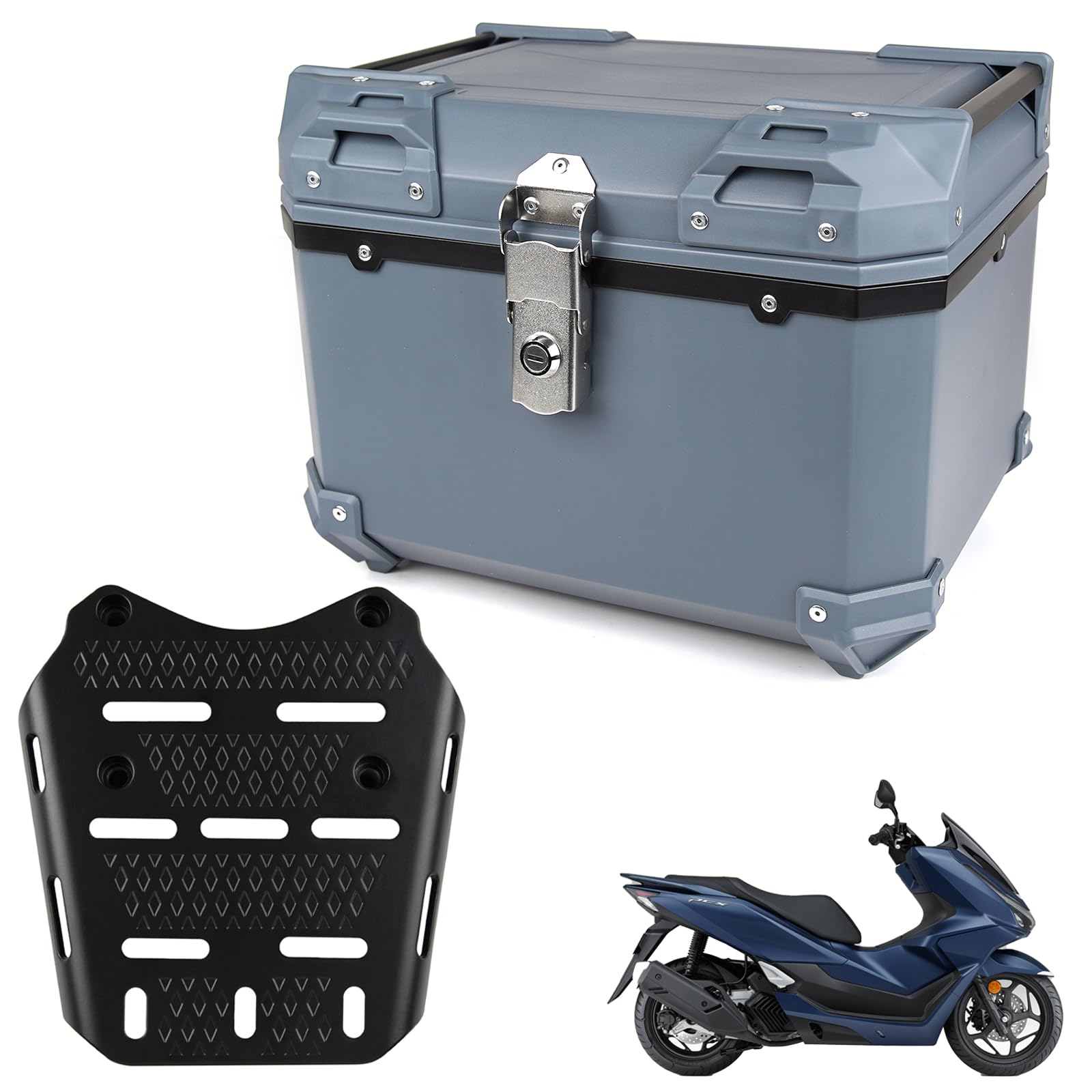 Amazon | HI-LINE PCX専用 リアボックス＆キャリアセット 45L 大容量