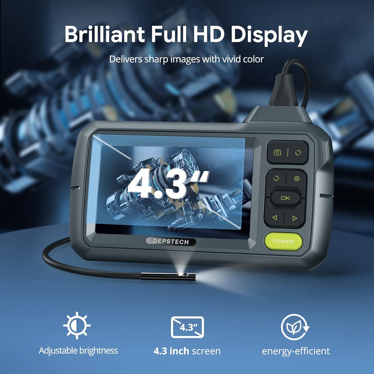 Buy DEPSTECH Dual lens Borescope, 0.21 inch Video Inspection Camera, 1080P Endoscope camera with