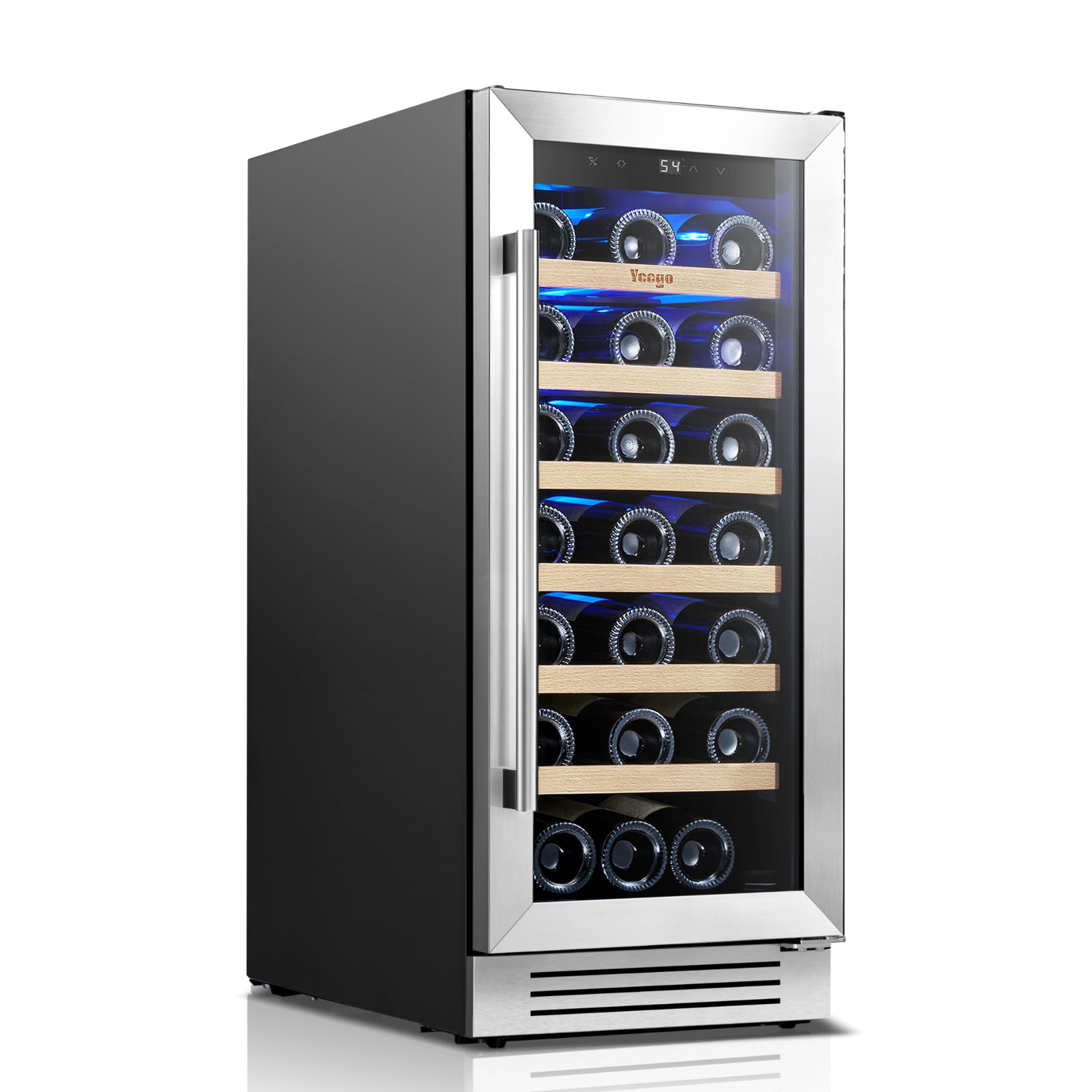 Yeego 15 Inch Wine Fridge, 33 Bottle with 40-65°F