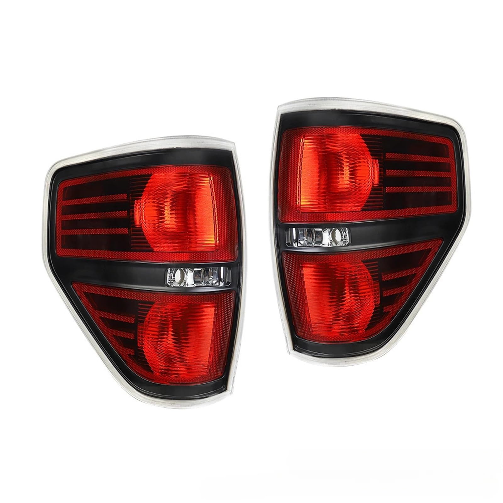 Lampa tylna zespolona Pasuje do samochodów dostawczych Ford F-150 z lat 2009-2014. Zestaw tylnych świateł hamowania.(1 Pair Black)
