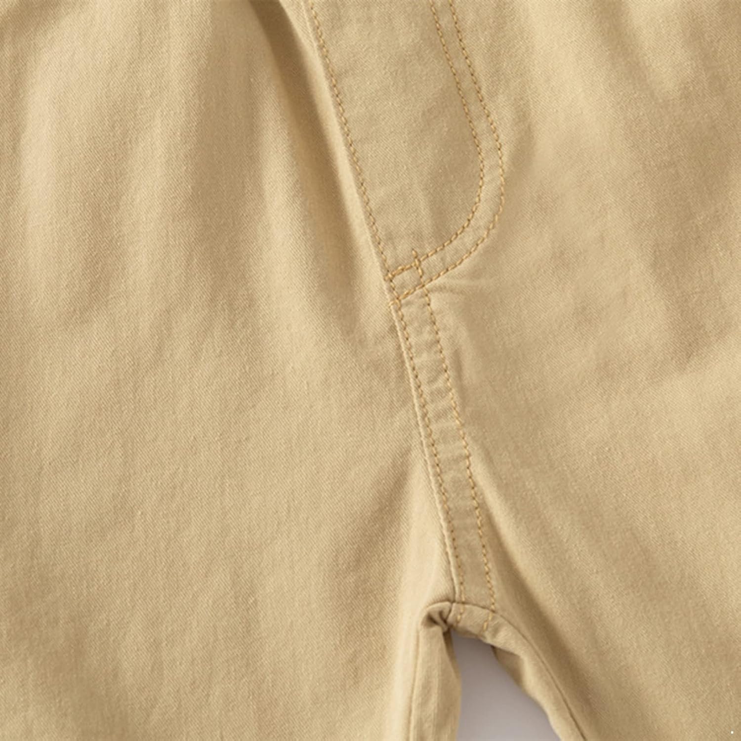 iiniim Toddler Baby Boys' Chino Shorts Elastic Waistband Pull on Short Pants