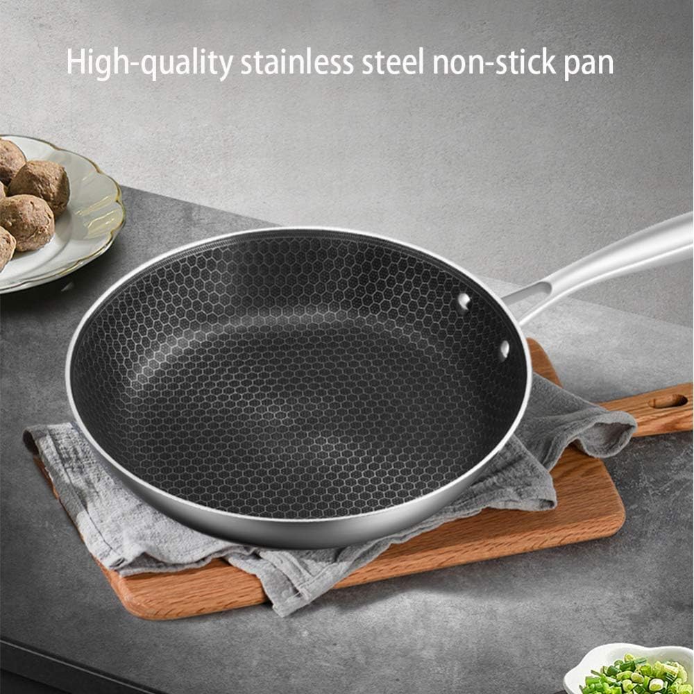 Pans,Frying Pan,Cookware 28Cm,Nonstick Coating Saute Pan, Stainless Steel Handle Woks & Stir Fry Pans,Suitable for A Variety of Gas, Easy to Clean Risotto Pans