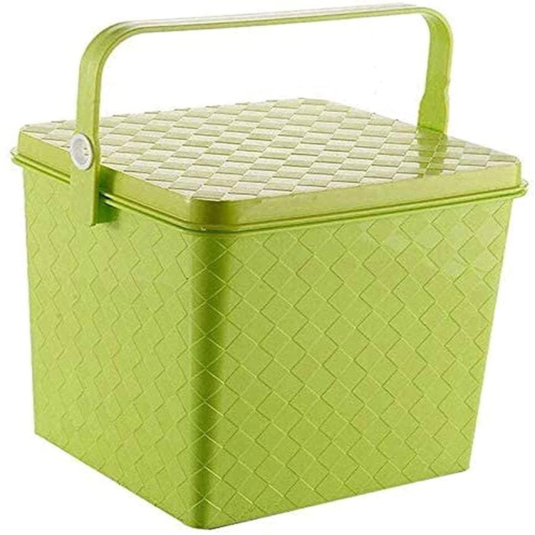 Repose-pieds ottomans au look pouf vert et finitions soignées