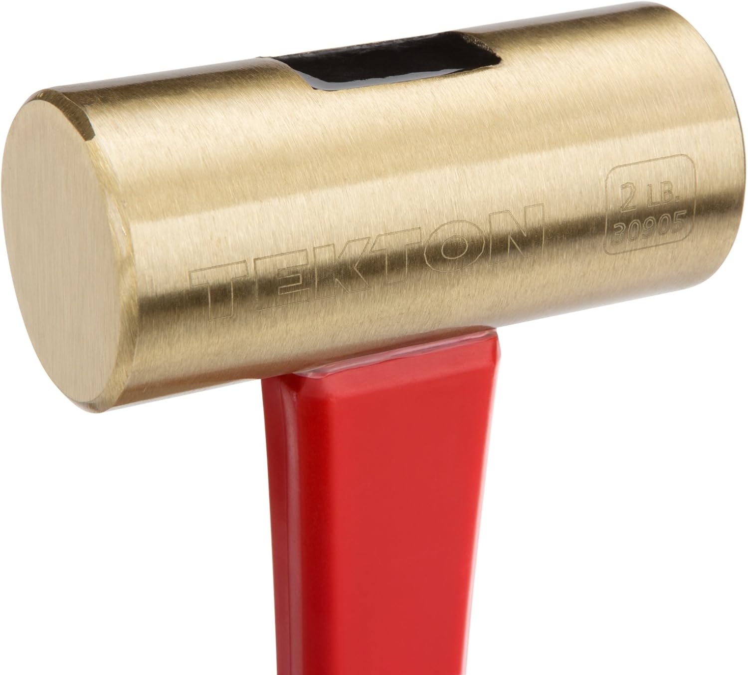 One-Day Sale: Up to 60% Off TEKTON 32 oz. Jacketed Fiberglass Brass Hammer | 30905