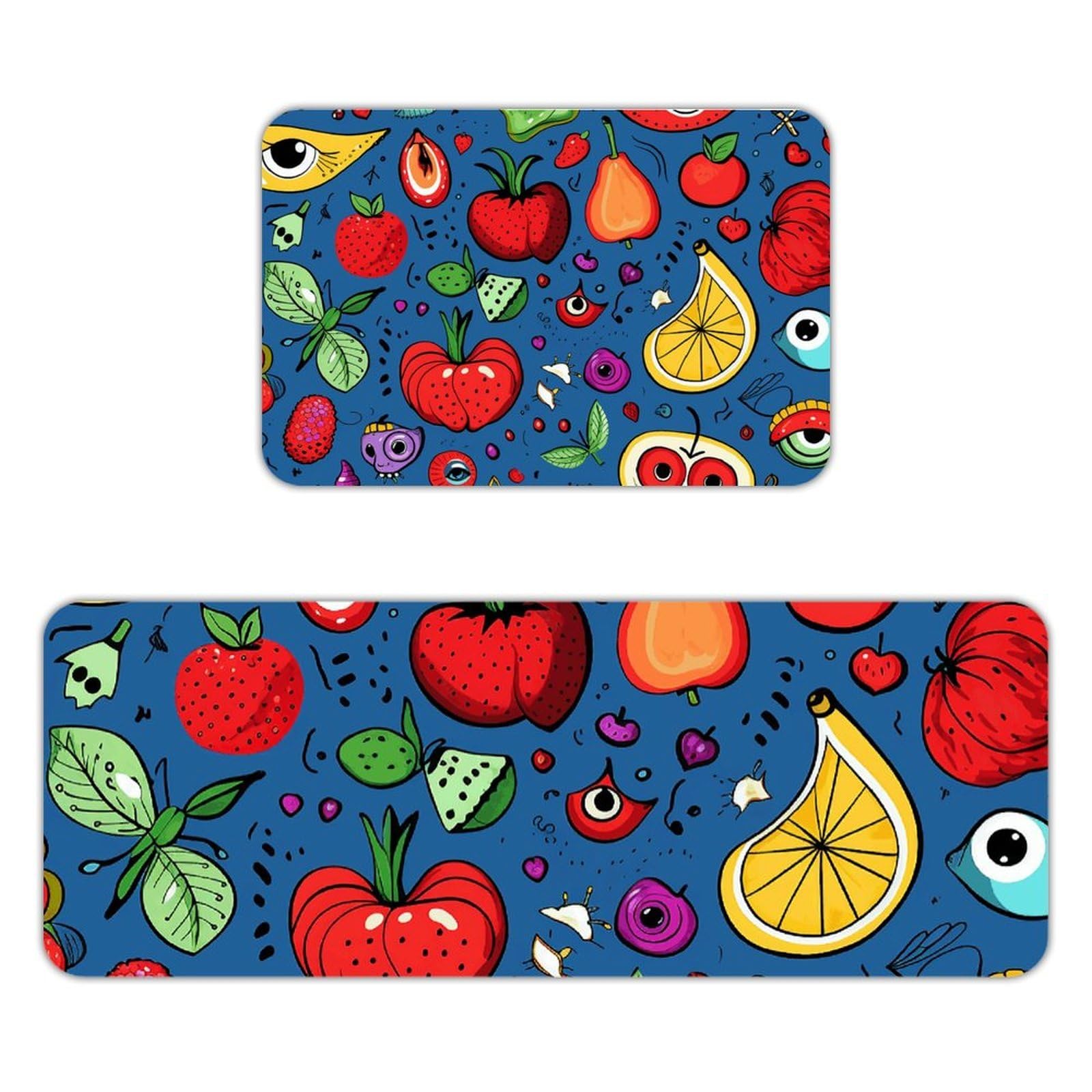 Tapete de cocina absorbente Shining Eyes de franela lavable para evitar suelos húmedos