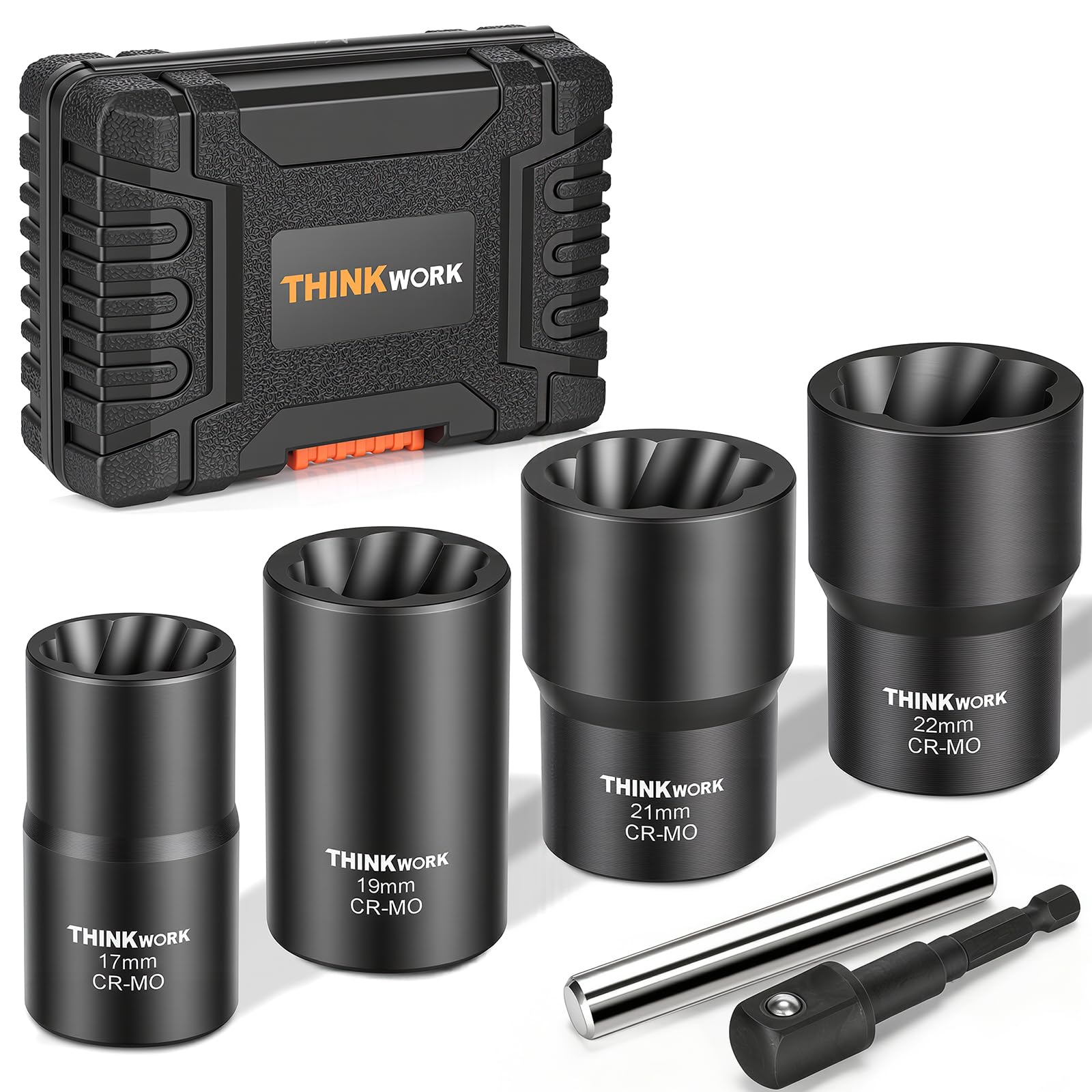 Thinkwork Lug Nut Remover 5 Pieces Wheel Lock Removal Kit For Removin 753534051368