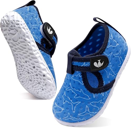 Miniatura 6 de FEETCITY Zapatos de agua para niños y niñas, calcetines acuáticos de secado rápido descalzos para playa, natación y piscina