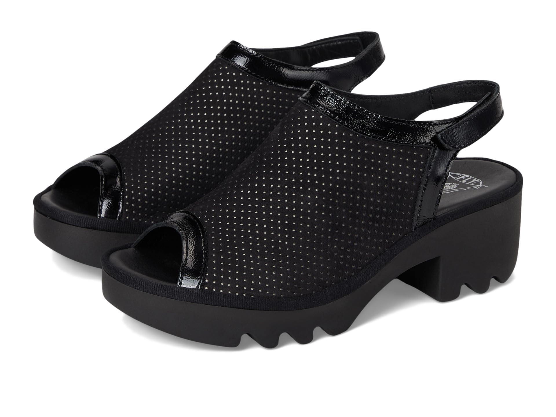 Fly London TEIF577FLY Women's Sandal, Black