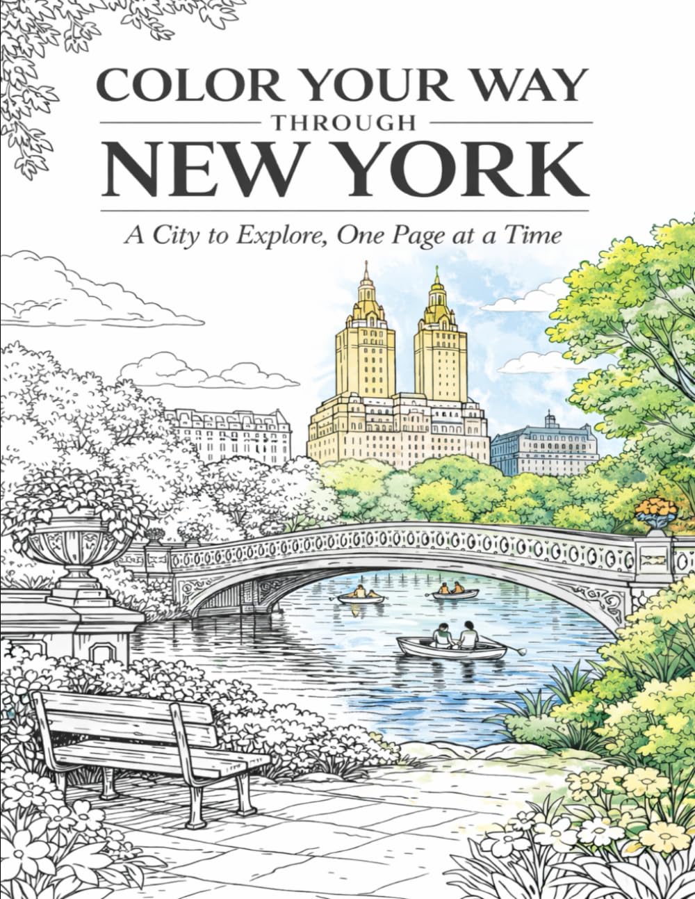 Color Your Way Through New York: A City to Explore, One Page at a Time