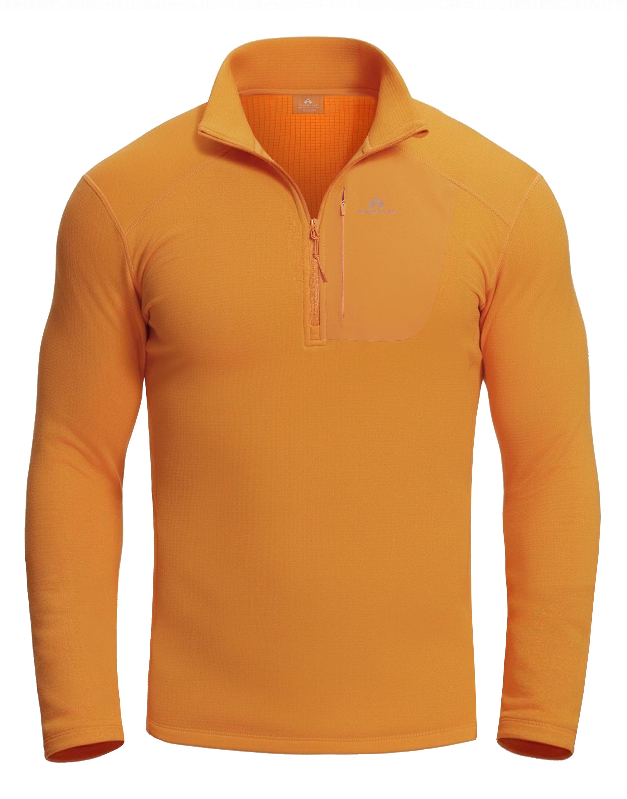 Pioneer Camp Pull polaire d'extérieur pour hommes avec 1/2 zip - chemise de sport légère à haute isolation thermique et respirante pour la randonnée, l'alpinisme, le camping et la vie quotidienne