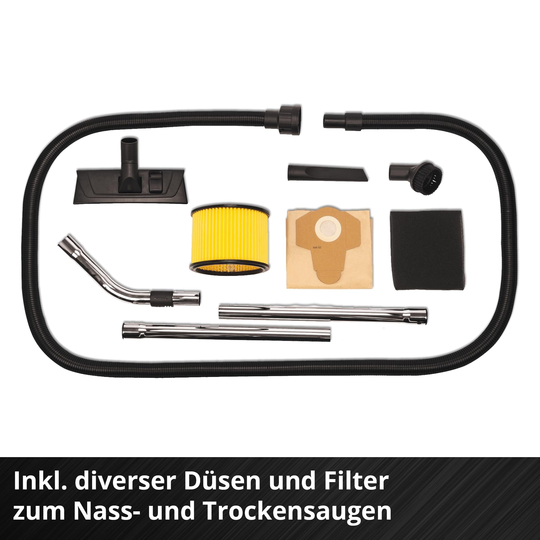 Einhell Akku-Nass-Trockensauger TE-VC 36/25 Li S-Solo Power X-Change (Li-Ion, 36 V, ECO/Boost-Mode, 150 mbar Saugleistung, Edelstahlbehälter 25l, ohne Akku und Ladegerät), Black/Red