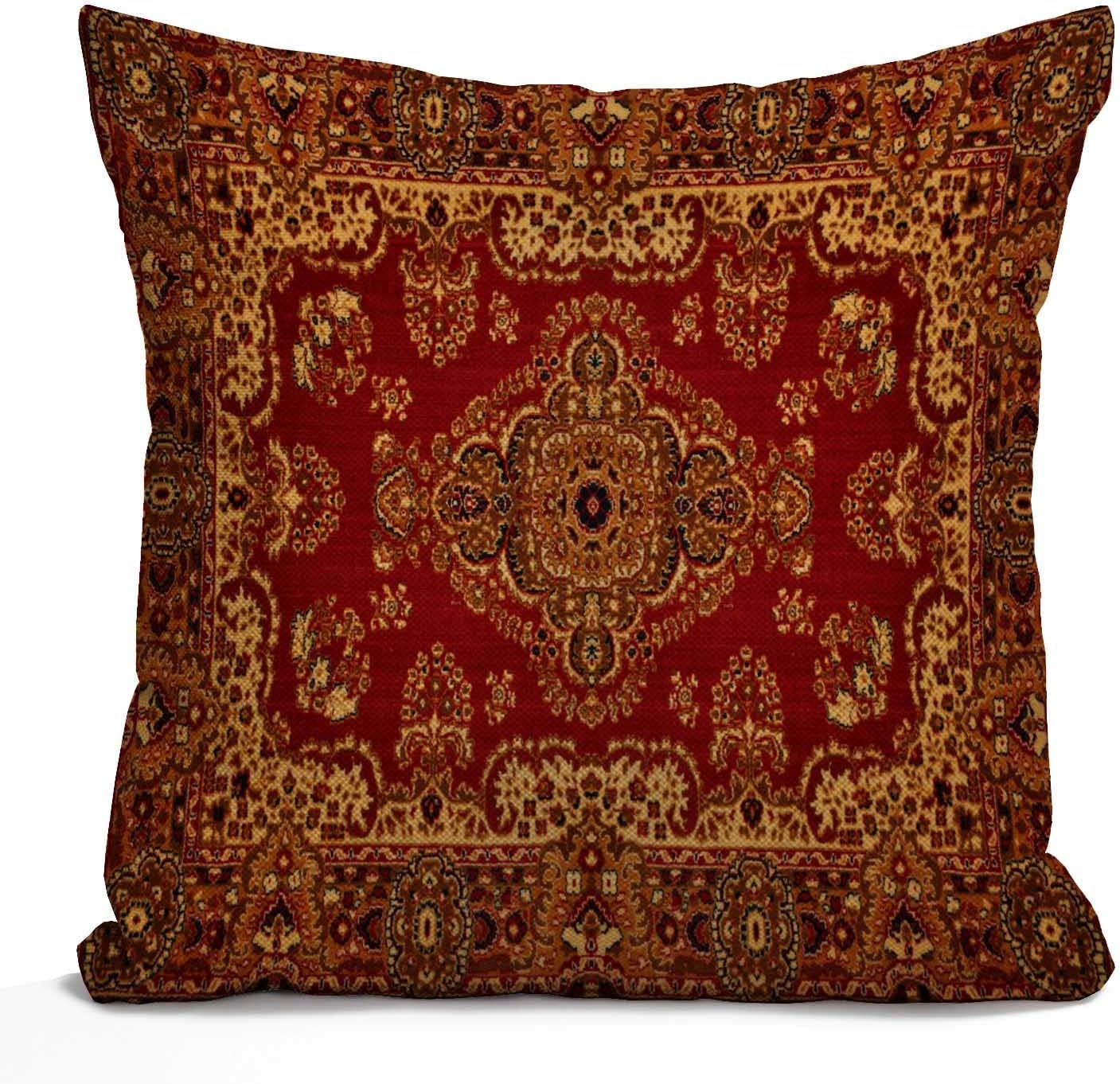 Tomda Rug Cushion Cover Vintage Retro Boho Pillow Case Bohemian