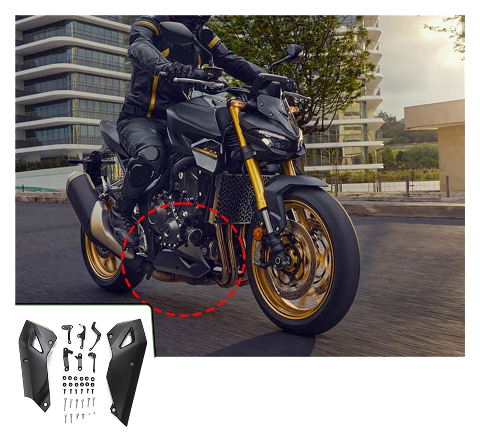 Paracoppa motore moto Per CB1000 Per HORNET SP 2025 Moto Chassi Pancia Motore Spoiler Copertura Inferiore Della Carenatura Protezione Accessori Parti