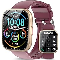 Smartwatch Uomo Donna, 1,85'' Orologio Smartwatch con Effettua/Risposta Chiamate