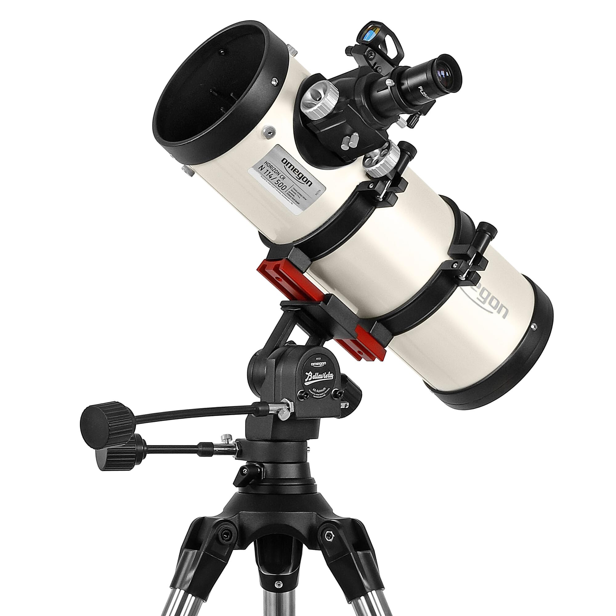 Telescopio Omegon Horizon CR N 114/500 AZ-Bellavista | Telescopio compatto | Specchi principali parabolici | Focheggiatore Crayford | Montatura AZ-Bellavista | Grandangolare e trasportabile