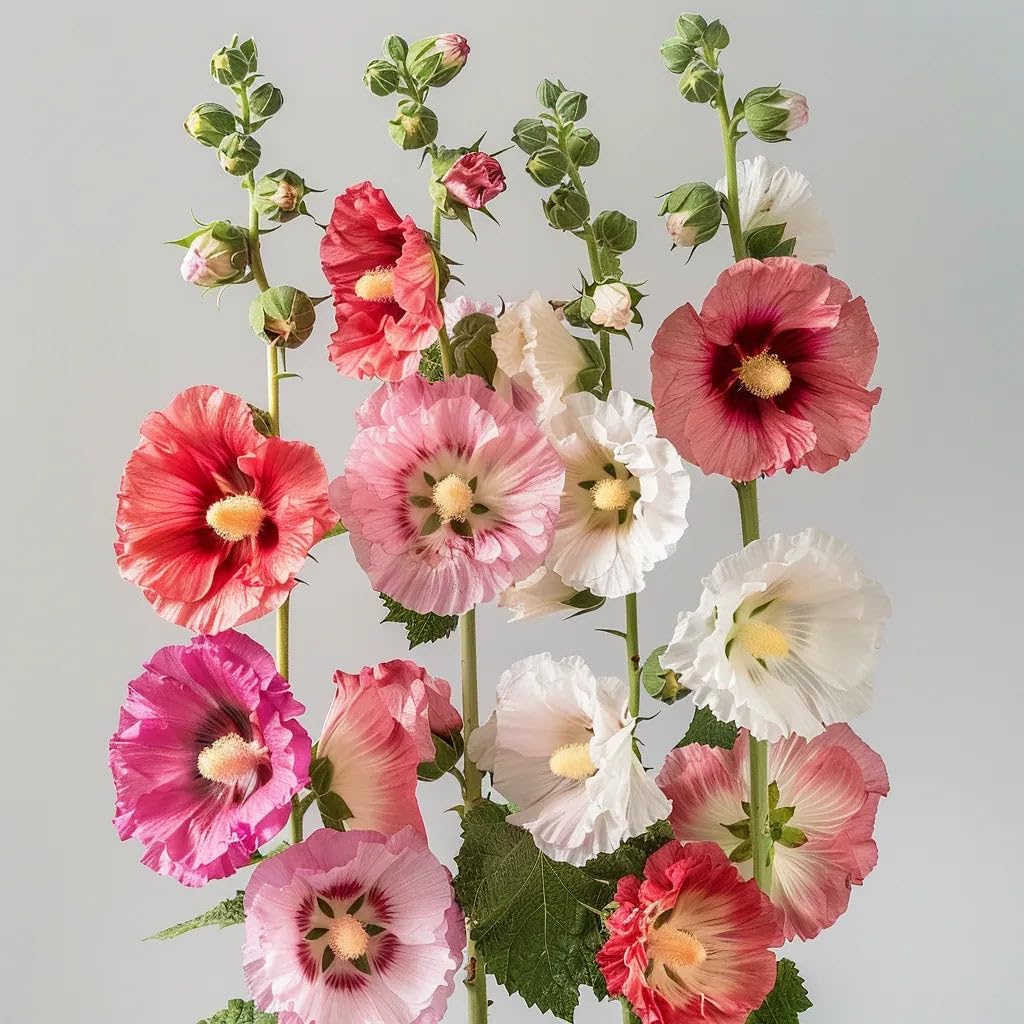 35 Hollyhock Seeds - SemiSauvage Permaculture