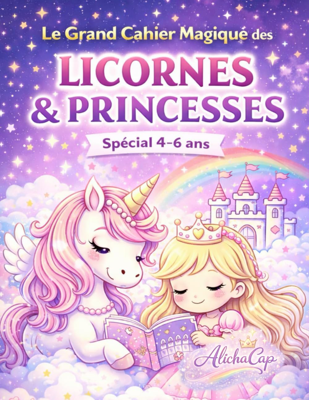 Le Grand Cahier Magique des Licornes & Princesses: Spécial 4-6 ans (Les grands cahiers magiques, spécial 4-6 ans)