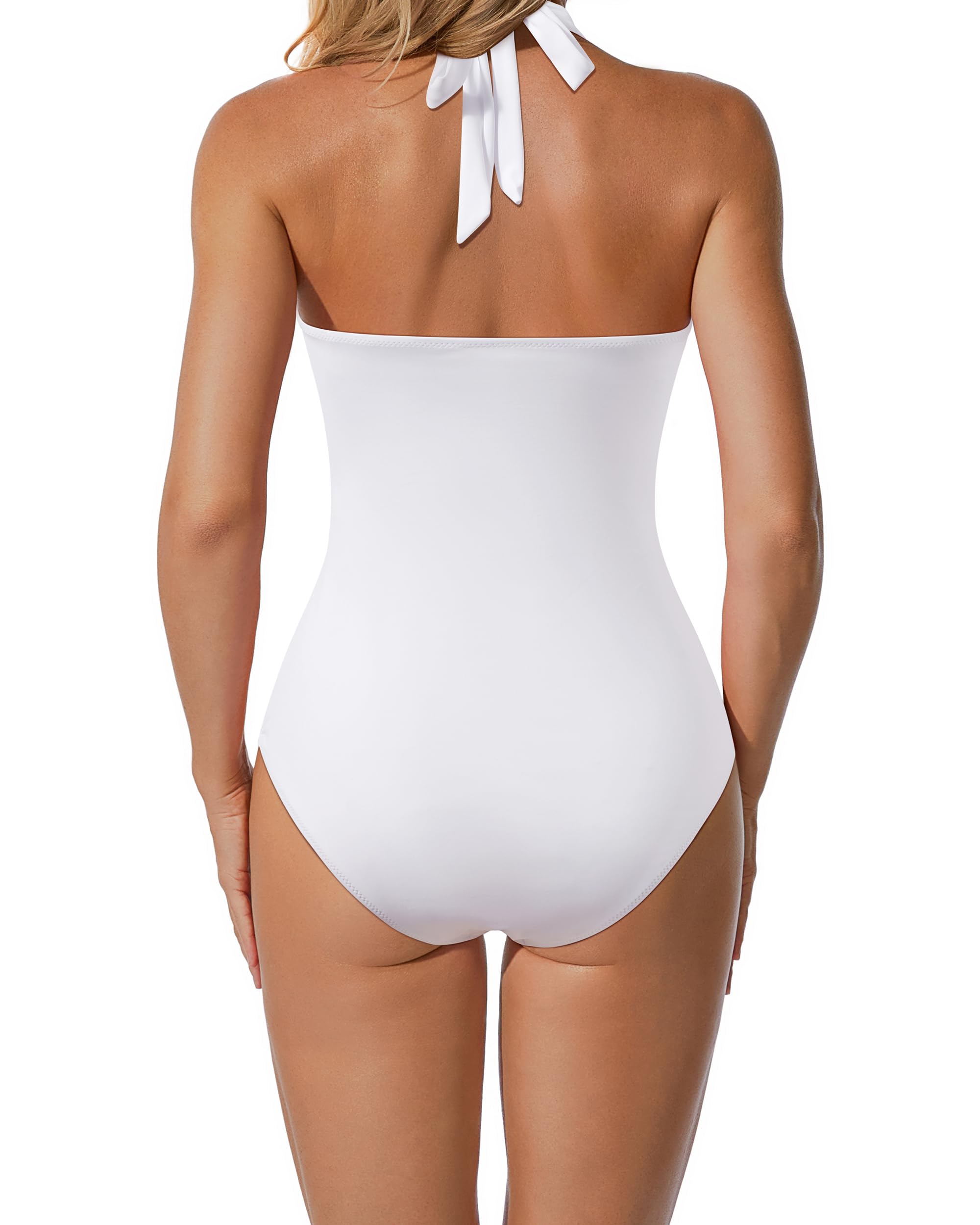 DOULAFASS Costume da bagno da donna con scollo a V, sexy, costume da bagno intero