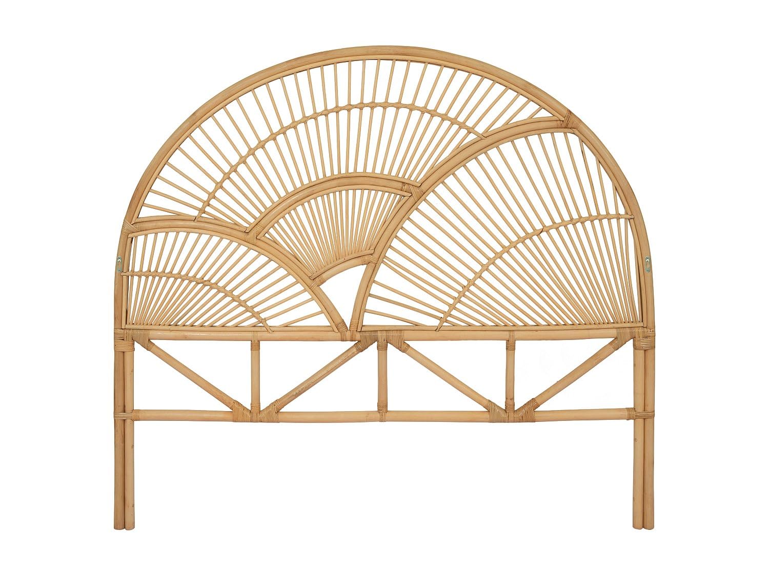 Vente-unique-Cabecero de Cama 140 cm - Rat·n - Natural - EFELA