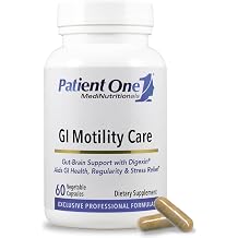 Patient One GI Motility Care - Supplement for Digestive Regularity and Constipation, Bloating and Gas Relief* - Digexin Ashwagandha + Okra Artichoke, Ginger - Gut-Brain Axis Support - 60 Capsules