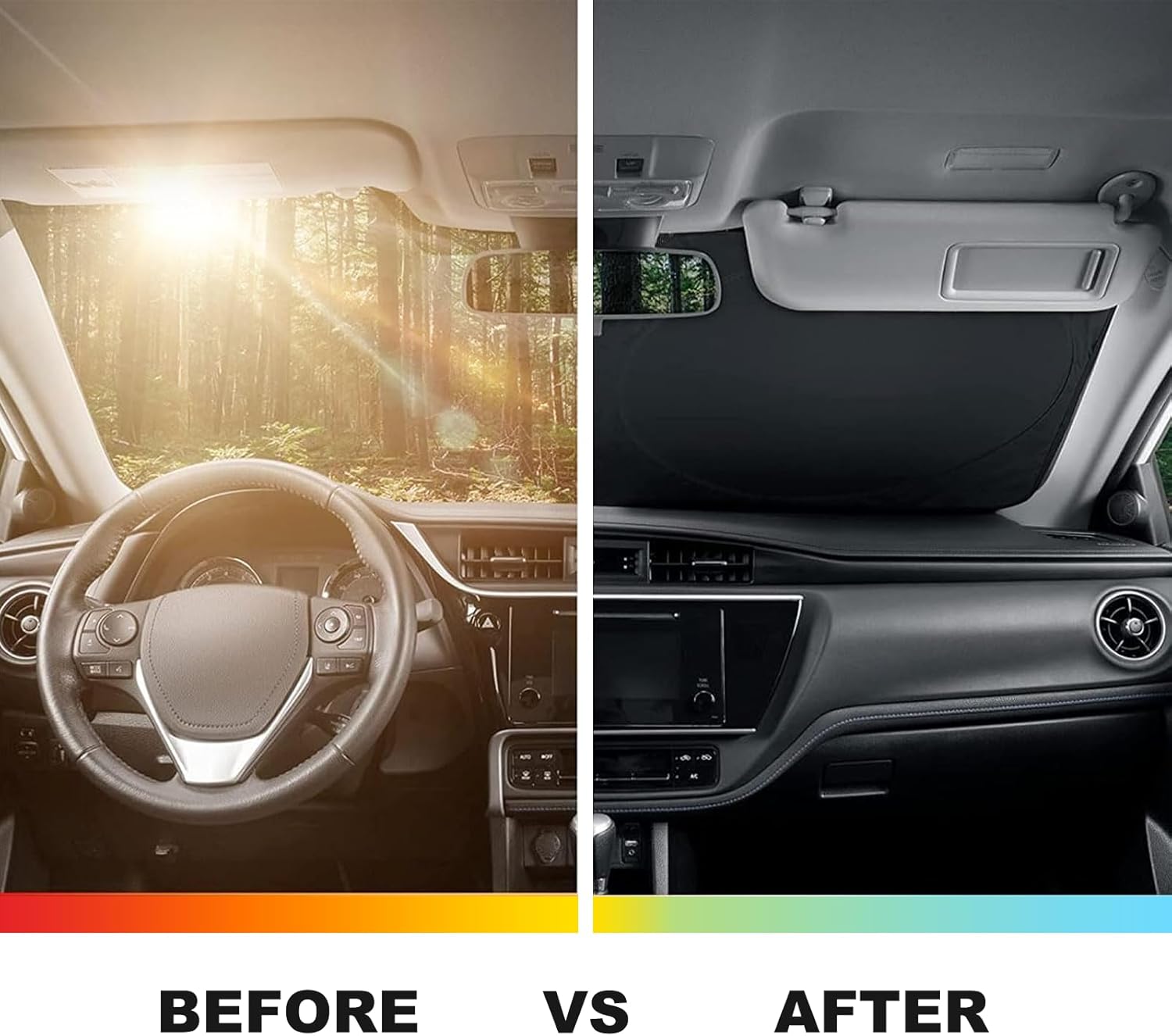 Car Windshield Sun Shade Compatible with BMW X1 U11 /iX1/X2/iX2 2023 2024 Sunshade Foldable UV Reflector Auto Window Sunshade Visor Shield Cover,Front Glass Sunshade，1Piece (Style B)