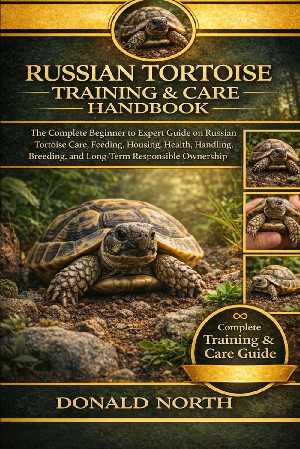 RUSSIAN TORTOISE TRAINING & CARE HANDBOOK: The Complete Beginner to Expert Guide on Russian Tortoise Care, Feeding, Housing, Health, Handling, Breeding, and Long-Term Responsible Ownership.
