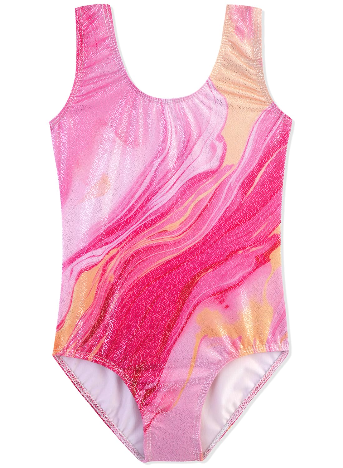 Nutyomi Gymnastics Leotards for Girls Shiny Ballet Leotards for Girls Toddler Gymnastics Outfits 2-10 Years