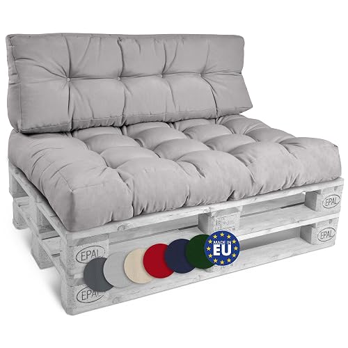 Beautissu Set de 2 Coussin Palette Lounge Extérieur Intérieur pour