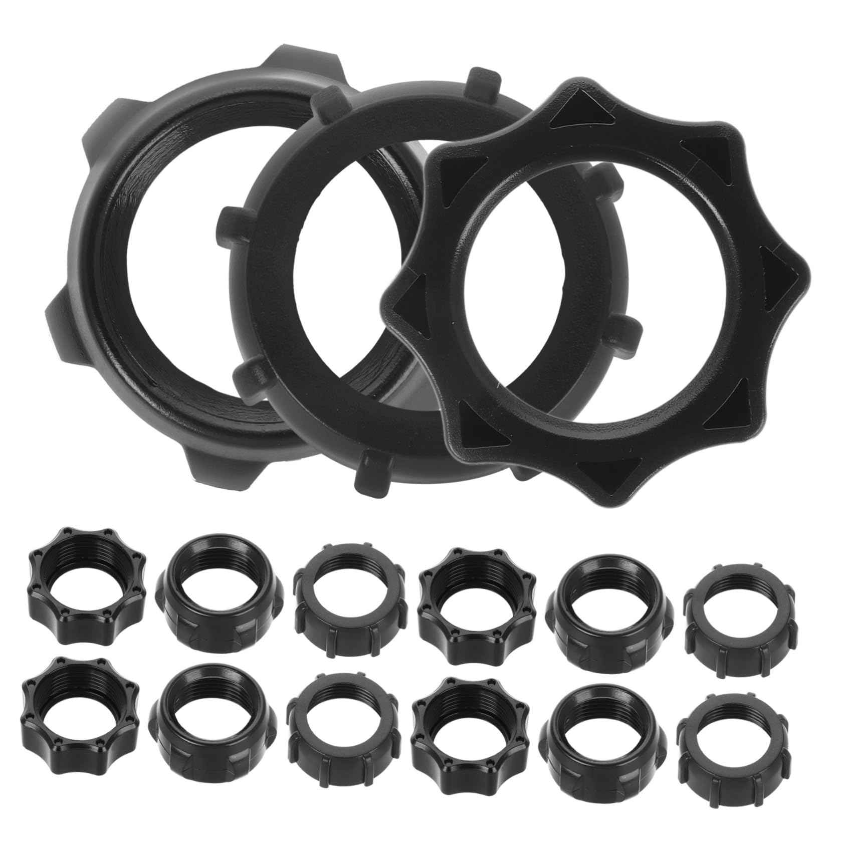 Cabilock Set da 15 Pezzi Dadi di Fissaggio per Supporto Auto Ricarica Wireless, Accessorio Plastico Nero per Telefono per Uso in Auto e Movimento
