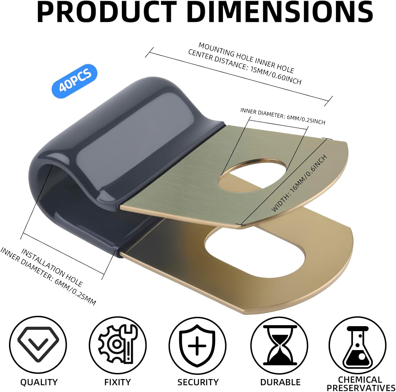 Cable Clamps 30PCS 1/4 Hose Galvanized Steel Wire Clamp R-Type Insulated Cable Clip Cushion Rubber Coated Pipe Hose Clips Fasteners for Wire Line Clip Pipe Tube-Clamps