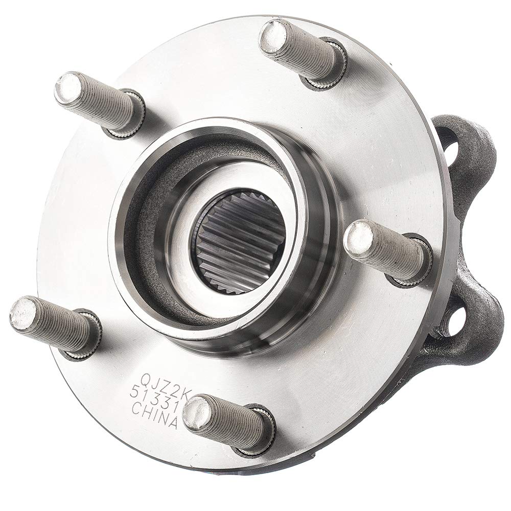 QJZ [1-Pack 513310 - Front Driver or Passenger Side Wheel Hub Bearing Assembly Compatible with 2003-2007 Nissan Murano, 2004-2009 Nissan Quest [Cross Reference: SKF BR930715, Timken HA590046]
