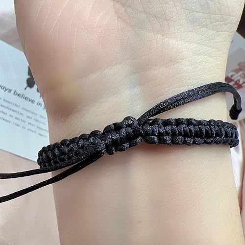 Miniatura 5 de Pulsera de mariposa Always Believe in Yourself Pulseras de mariposa de cuerda ajustable, pulseras tejidas a mano ajustables, pulsera de mariposa