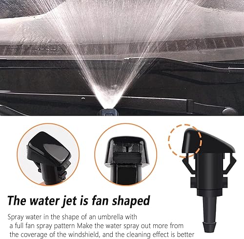 Miniatura 4 de Kit de manguera de boquillas para lavaparabrisas, manguera de líquido de lavadora 4M, 6 conectores de manguera, boquilla rociadora para