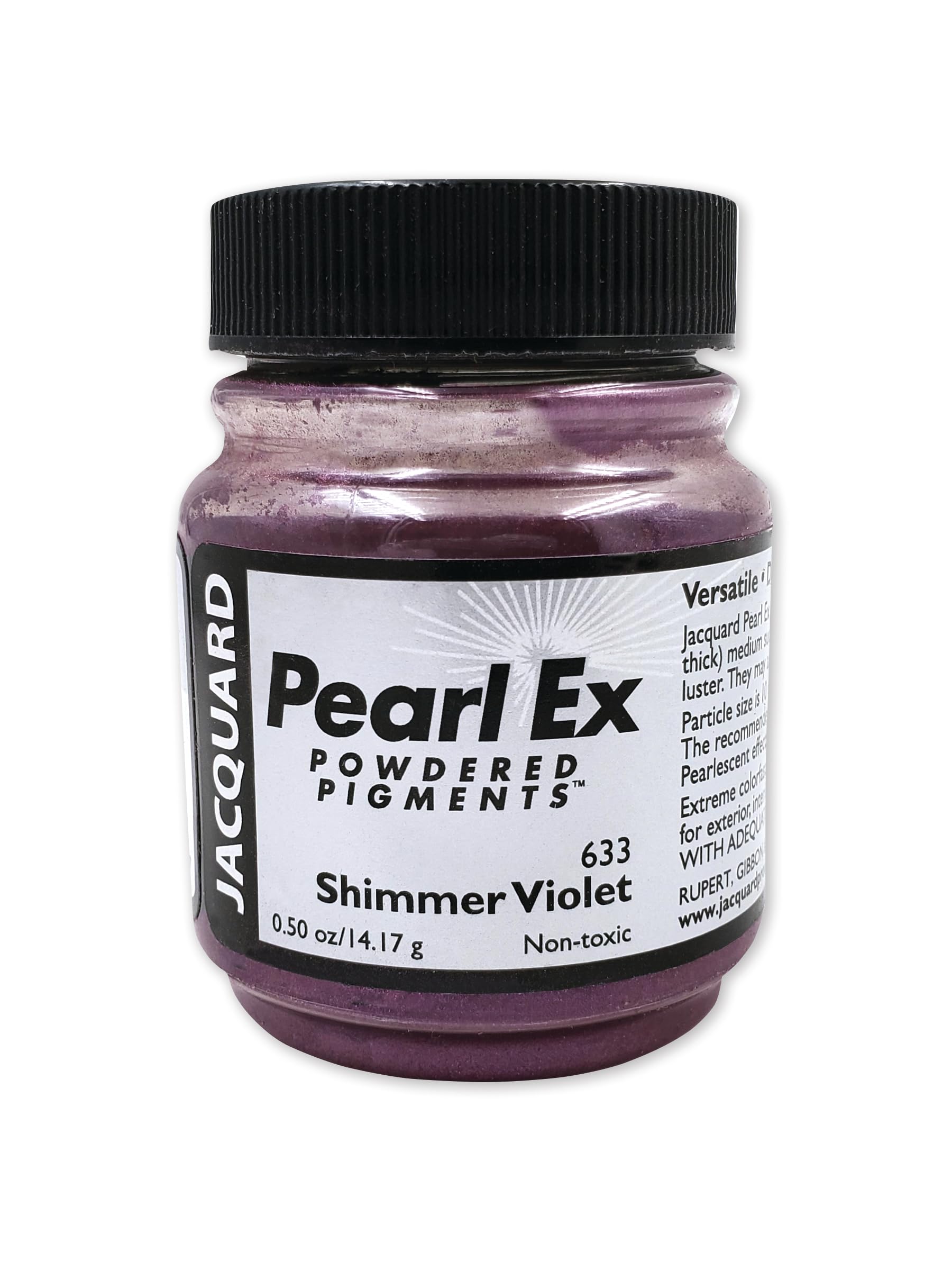 Pearl-Ex Pigment by Jacquard, Creates Metallic or Pearlescent Effect, .5 Ounce Jar, Shimmer Violet