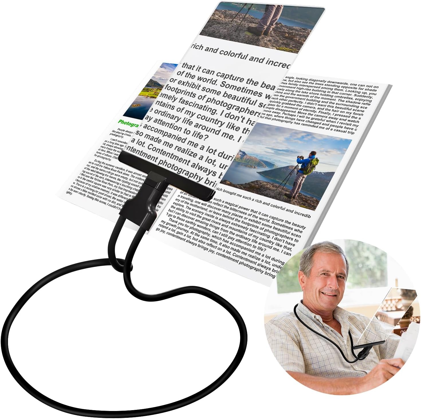 Magnifying Glass for Reading, HandsFree Page Magnifier