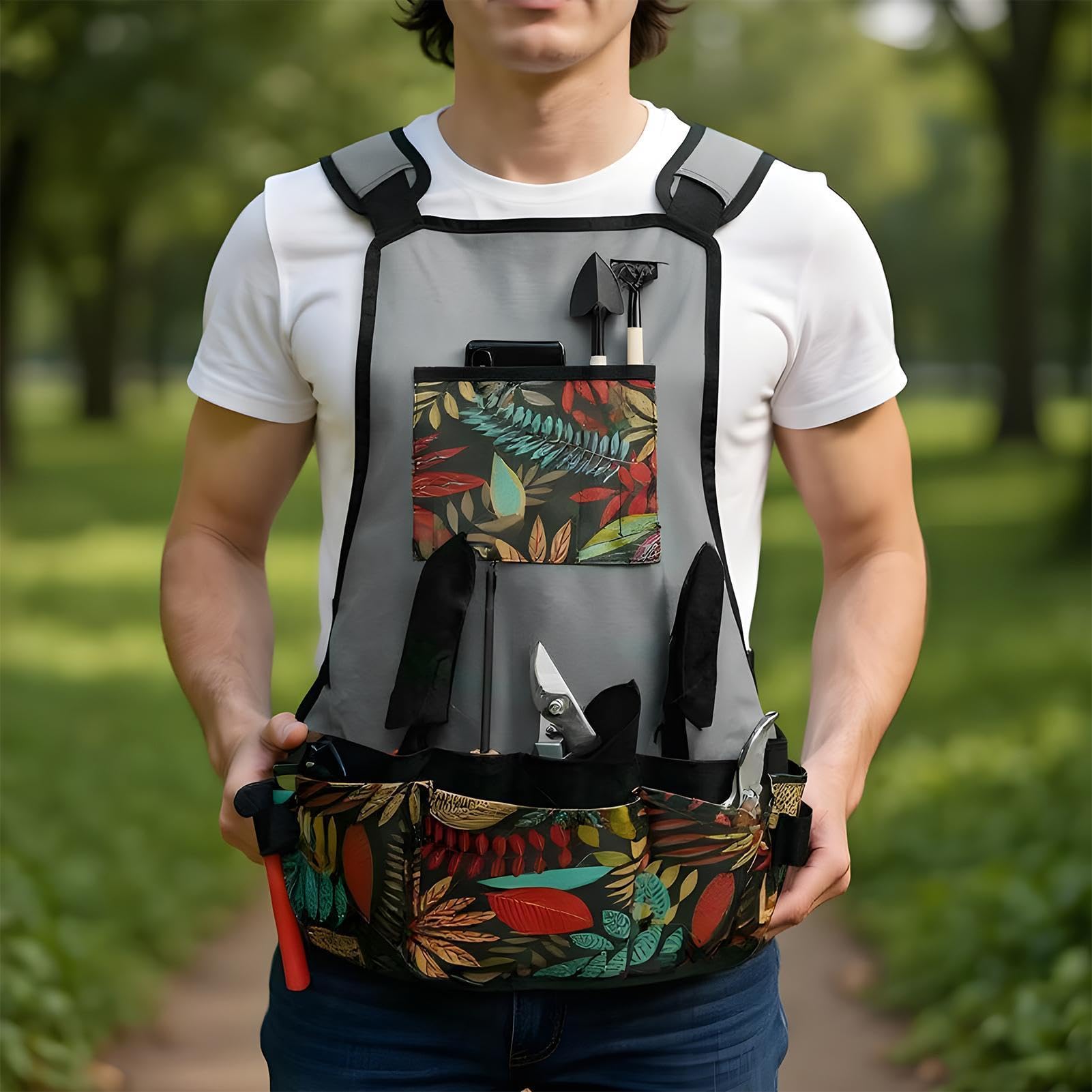 Générique Grembiule da giardinaggio robusto Oxford 600D regolabile Protector