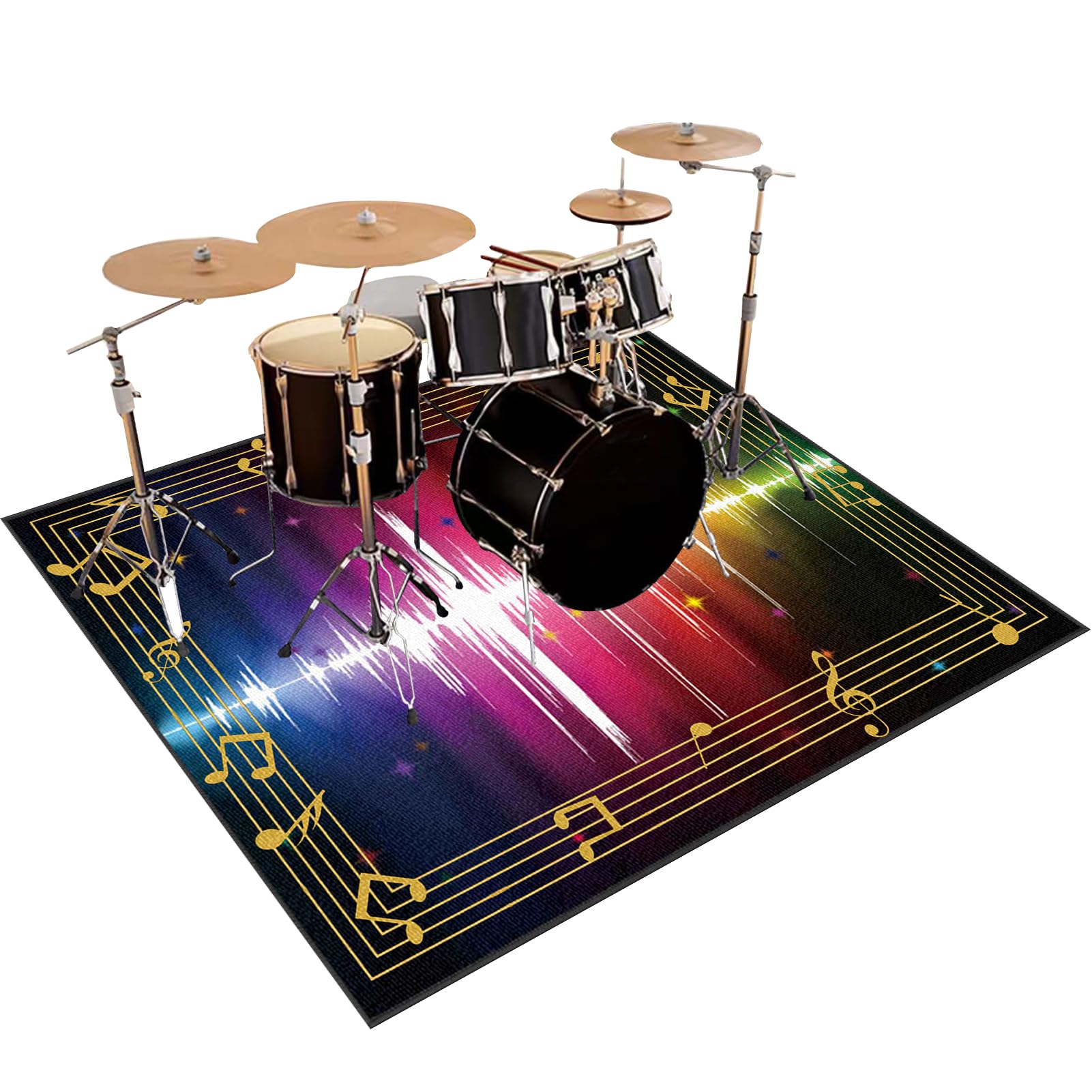 Bateria elektroniczna Dywan na perkusję i perkusję Maty akustyczne Pianino Baterie Akustyczne Maty Na Bęben Dźwiękoszczelny Antypoślizgowy Mata 200 x 160 cm