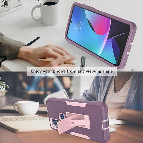 Miniatura 4 de Funda protectora para Motorola G Play (2023), compatible con Moto G Play, funda de teléfono G Play con soporte magnético para automóvil, resistente