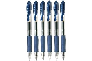 G2 Blue Extra Fine Gel Ink Pens 0.5mm Nib Tip (Pack Of 6)