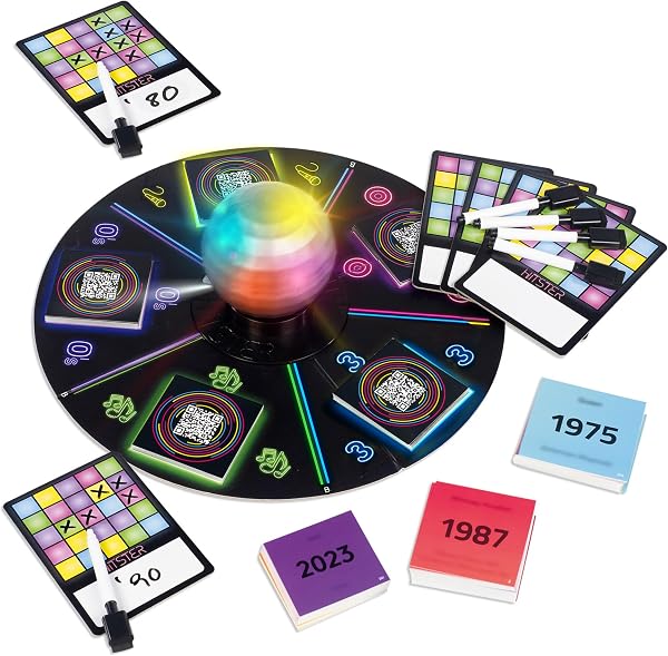 Hitster Bingo, Musik-Brettspiel, ab 12 Jahren, 2-6 Spieler, Perfekt für Spielabende, Partys und Familienspaß, Deutsch (DE), Från 16 år - 5