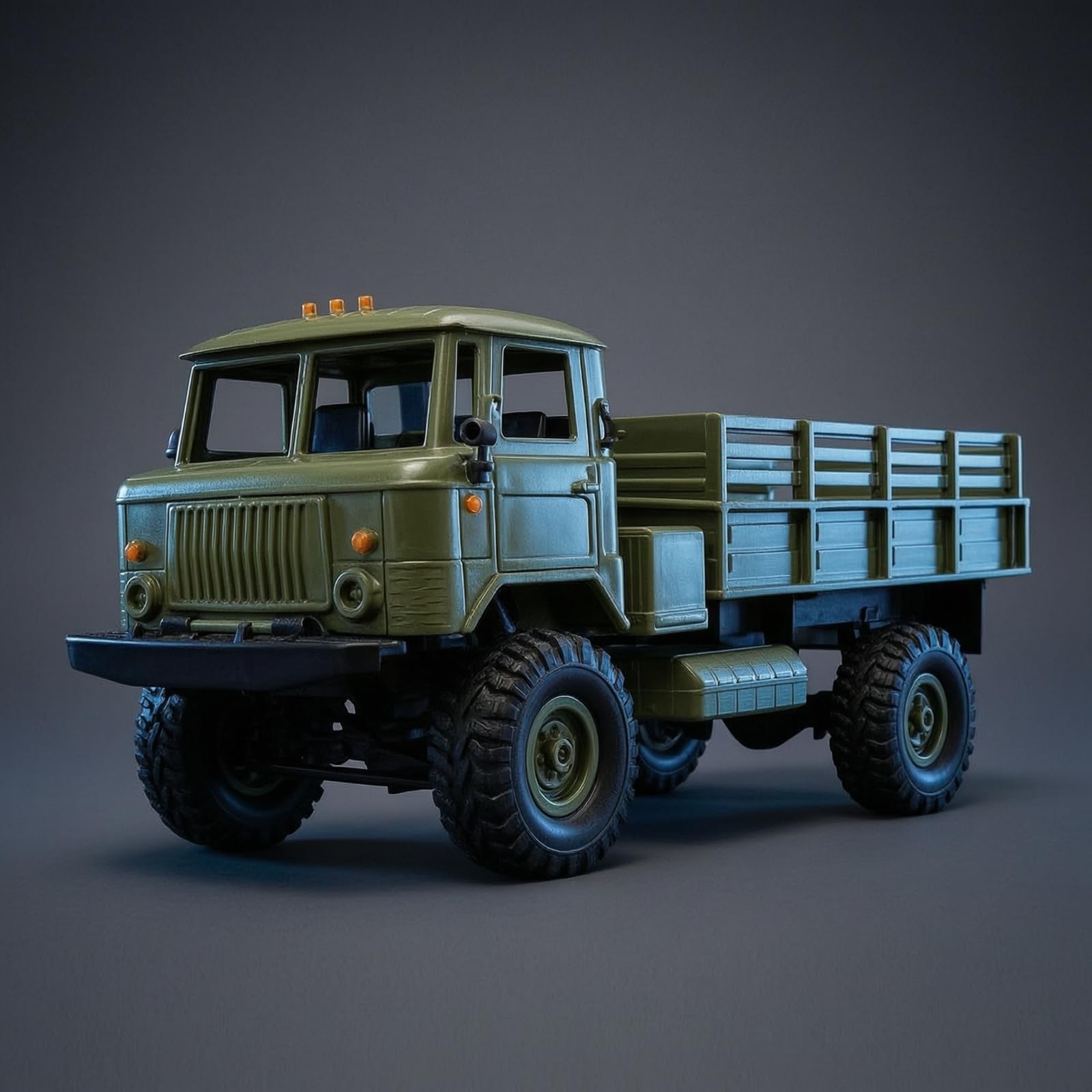 Colcolo Veicolo Giocattolo per Bambini Camion Rc Fuoristrada Crawler a con Sospensione Alta Pneumatici Grintosi Radiocomando E USB Adatto a Giardino Parco Cortile, Verde, Style to 2