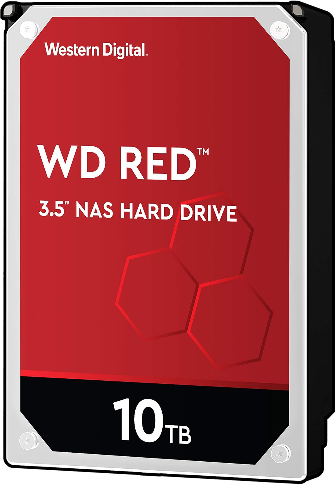 WD Red Plus 10TB NAS Hard Disk Drive - 5400 RPM Class SATA 6Gb/s, CMR, 256MB Cache, 3.5 Inch