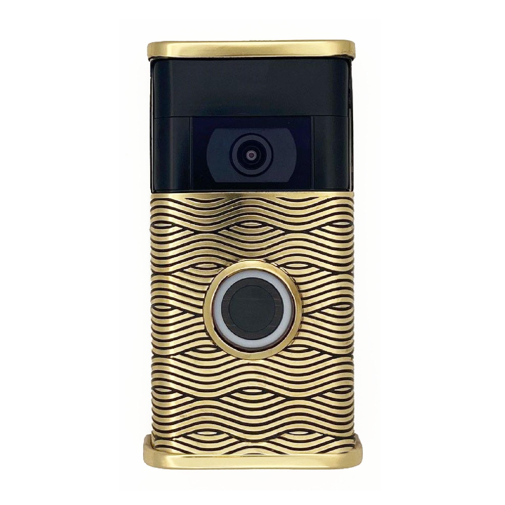 Waves Video Doorbell Cover (Ring 2nd Generation Compatible) (Brass)-image-49