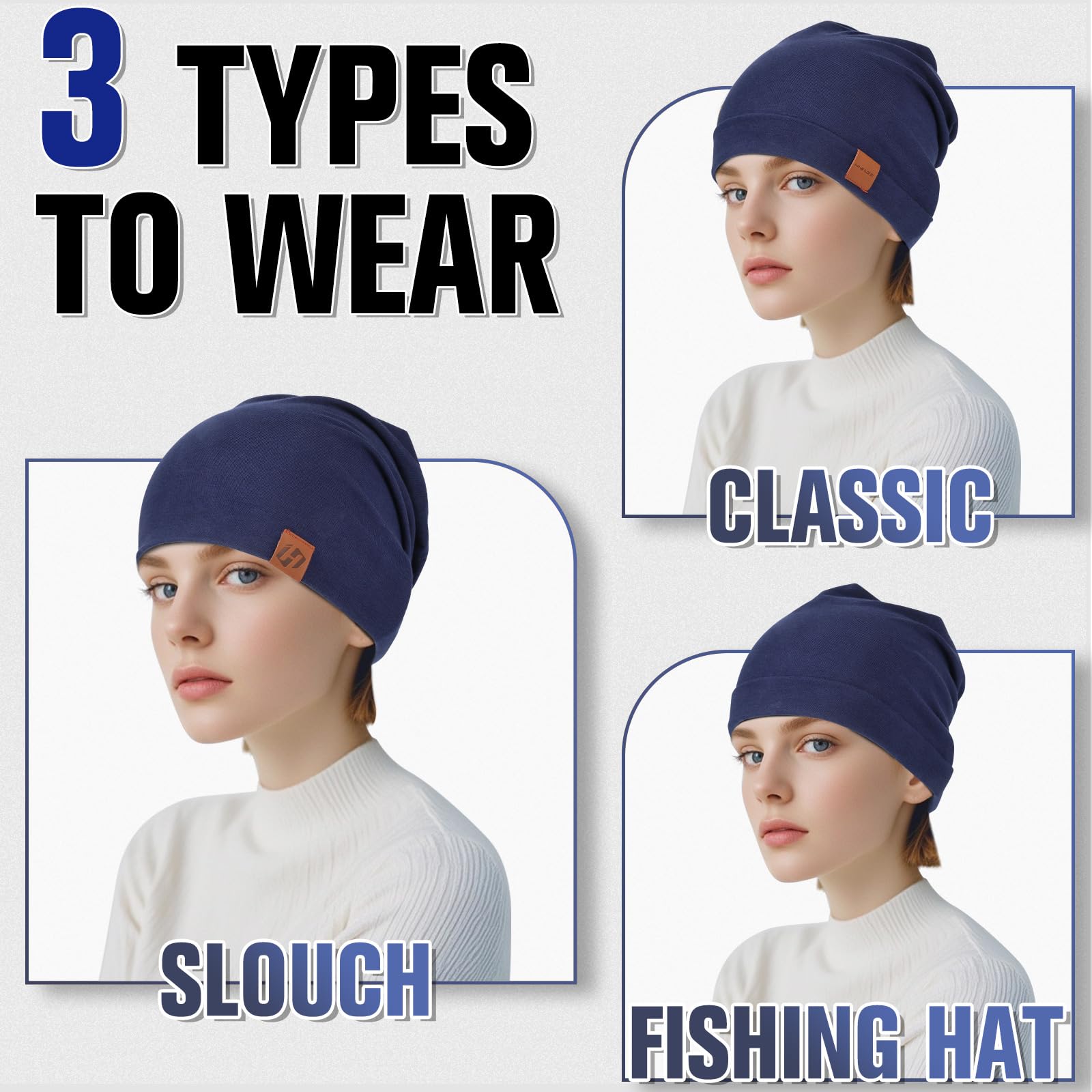 GXCROR - Berretto unisex, in cotone, morbido e sottile, leggero, traspirante, per tutte le stagioni