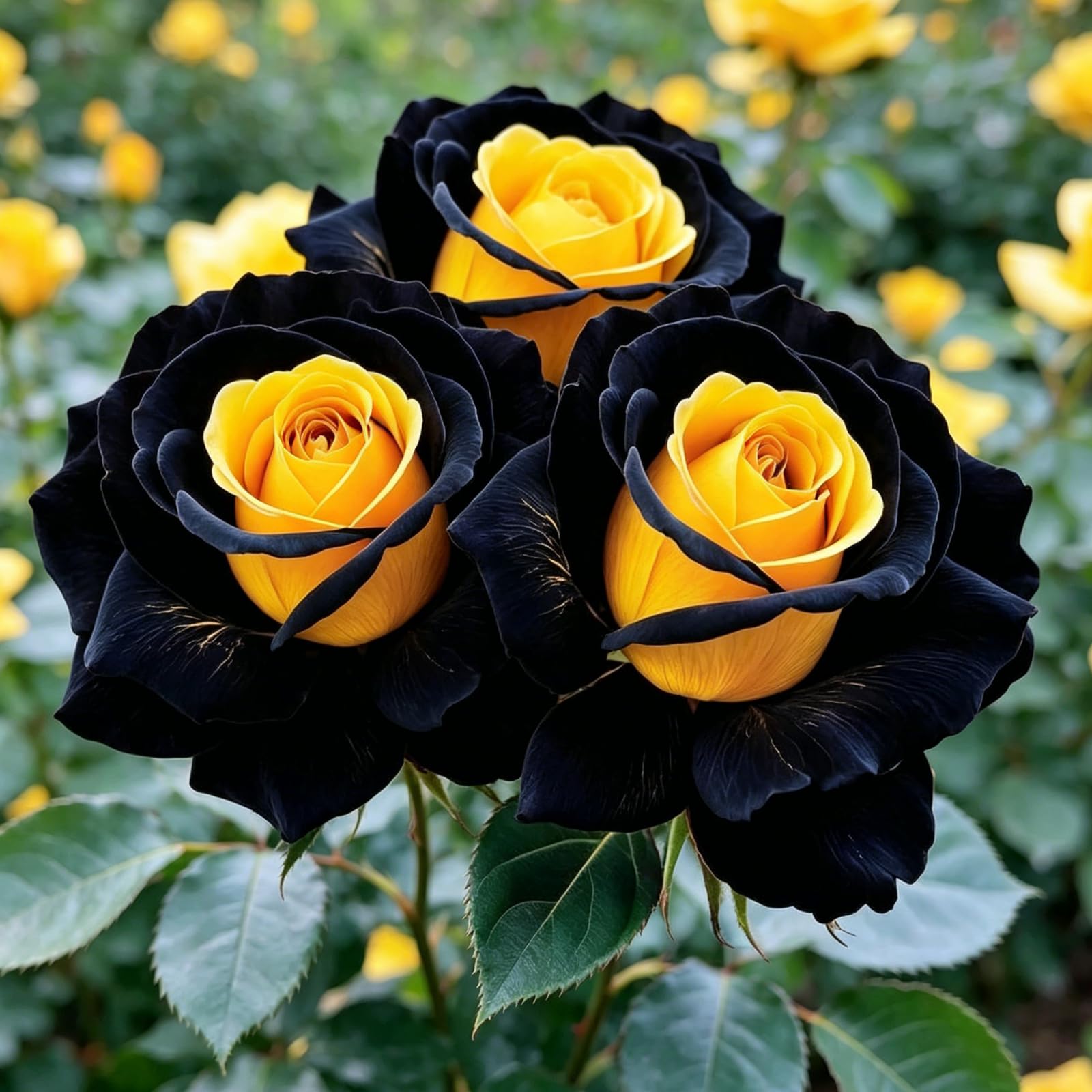 Rare Mixed Blooms Rose Root Bulbs, Vigorous Growing Perennial Flowers for UK Garden Decoration Excellent Display-h-3 Bulbs โ image 1